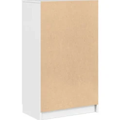 vidaXL Zapatero madera contrachapada blanco brillo 59x35x100,5 cm Blanco brillante Hot
