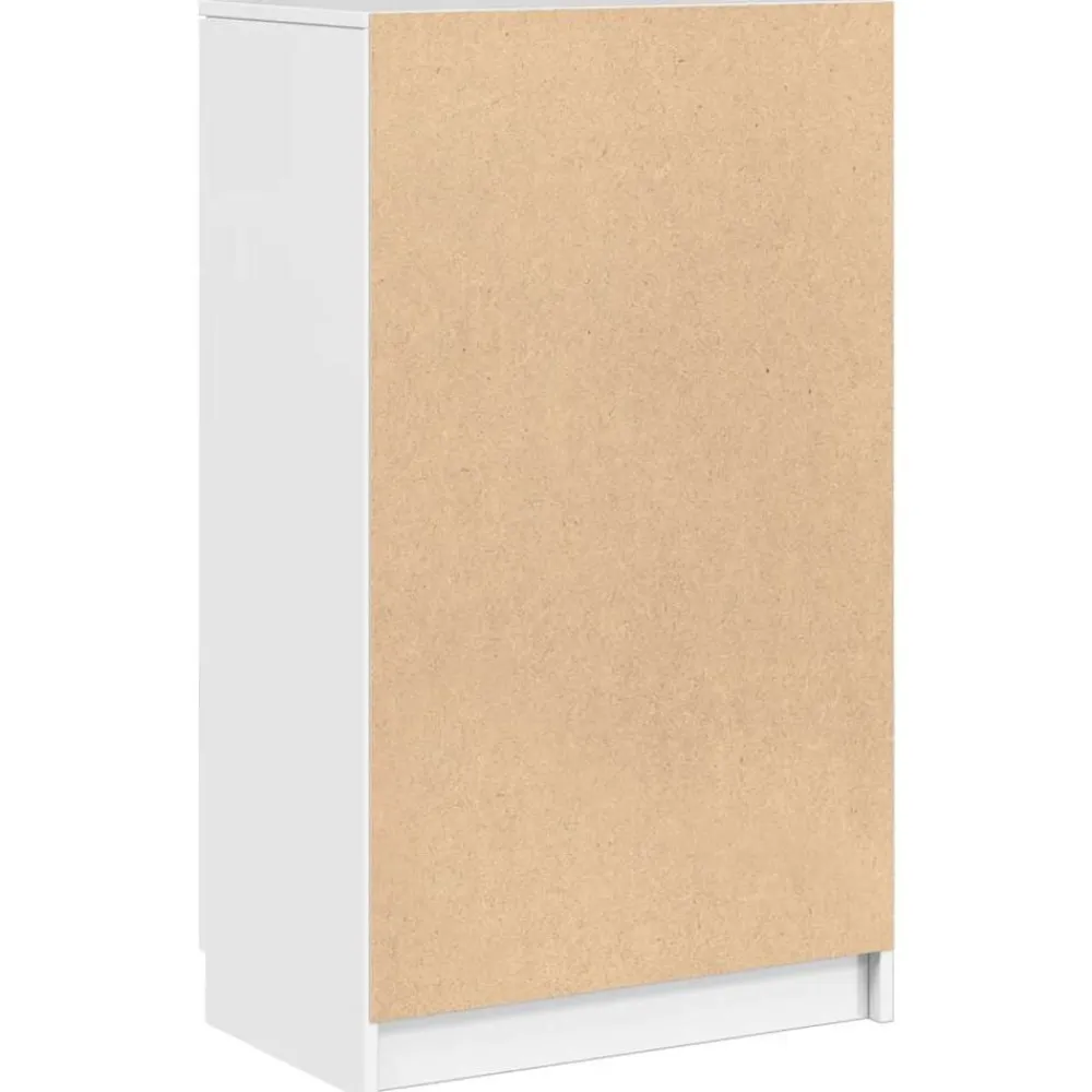 vidaXL Zapatero madera contrachapada blanco brillo 59x35x100,5 cm Blanco brillante Hot