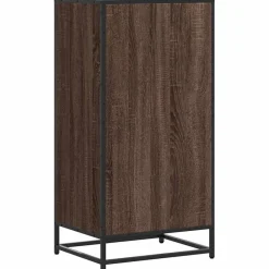 vidaXL Productos Del Hogar-Zapatero madera contrachapada roble marrón 48x38x97,5 cm