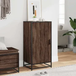 vidaXL Productos Del Hogar-Zapatero madera contrachapada roble marrón 48x38x97,5 cm
