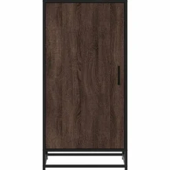 vidaXL Productos Del Hogar-Zapatero madera contrachapada roble marrón 48x38x97,5 cm