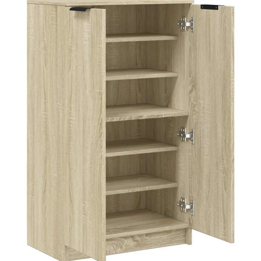 vidaXL Productos Del Hogar-Zapatero madera contrachapada 59x35x100,5 cm