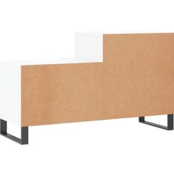 vidaXL Productos Del Hogar-Zapatero madera contrachapada blanco brillo 102x36x60 cm