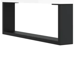 vidaXL Productos Del Hogar-Zapatero madera contrachapada blanco brillo 102x36x60 cm