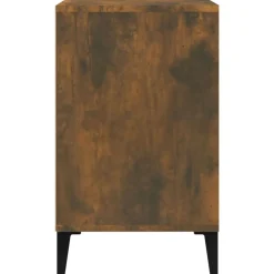 vidaXL Zapatero madera contrachapada 102x36x60 cm Roble ahumado Sale