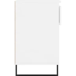 vidaXL Zapatero madera contrachapada blanco brillo 70x36x60 cm Blanco brillante Best