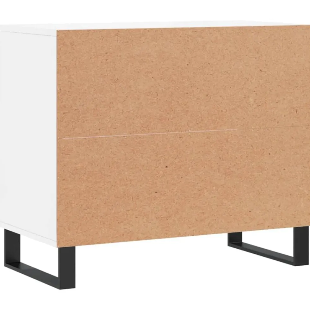 vidaXL Zapatero madera contrachapada blanco brillo 70x36x60 cm Blanco brillante Best