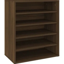 vidaXL Zapatero madera contrachapada roble marrón 60x35x70 cm Marr&oacute;n roble Hot