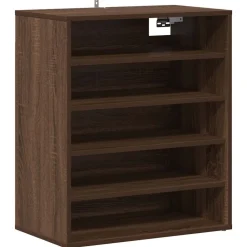 vidaXL Zapatero madera contrachapada roble marrón 60x35x70 cm Marr&oacute;n roble Hot