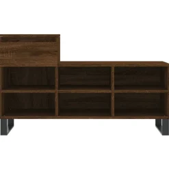 vidaXL Zapatero madera contrachapada roble marrón 102x36x60 cm Marr&oacute;n roble Clearance