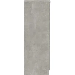 vidaXL Productos Del Hogar-Zapatero madera contrachapada gris hormigón 30x35x100 cm