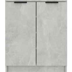 vidaXL Zapatero madera contrachapada gris hormigón 59x35x70 cm Gris hormig&oacute;n New