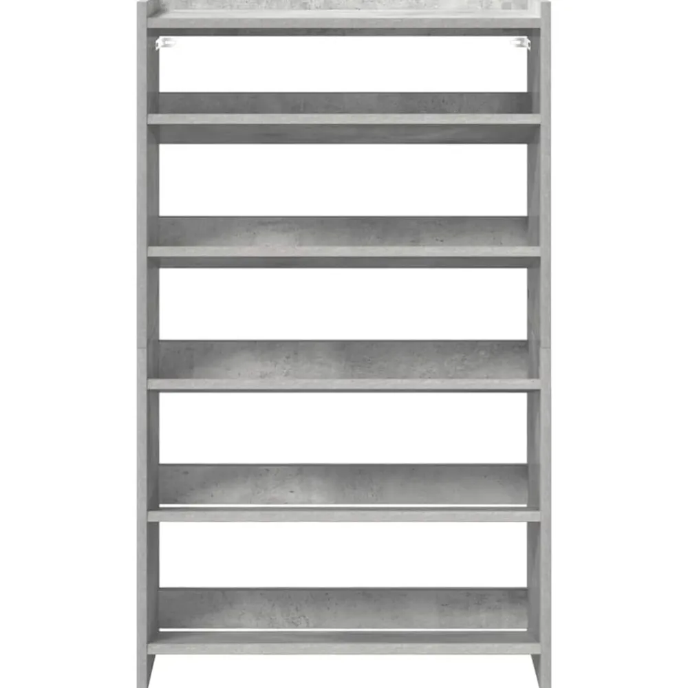 vidaXL Zapatero madera contrachapada gris hormigón 60x25x81 cm Gris hormigón Sale