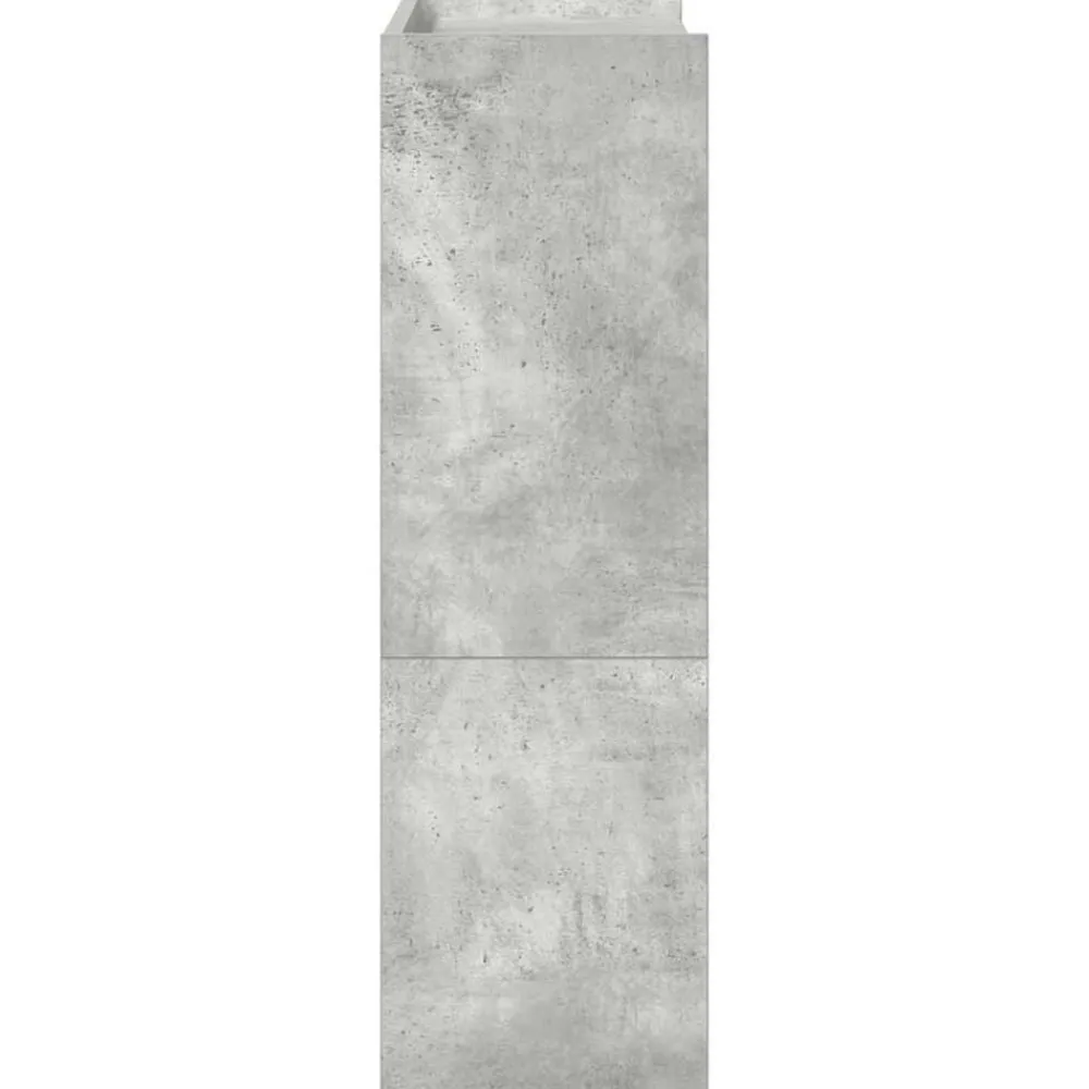 vidaXL Zapatero madera contrachapada gris hormigón 60x25x81 cm Gris hormigón Sale