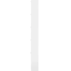 vidaXL Productos Del Hogar-Zapatero madera contrachapada blanco brillo 59x17x169 cm