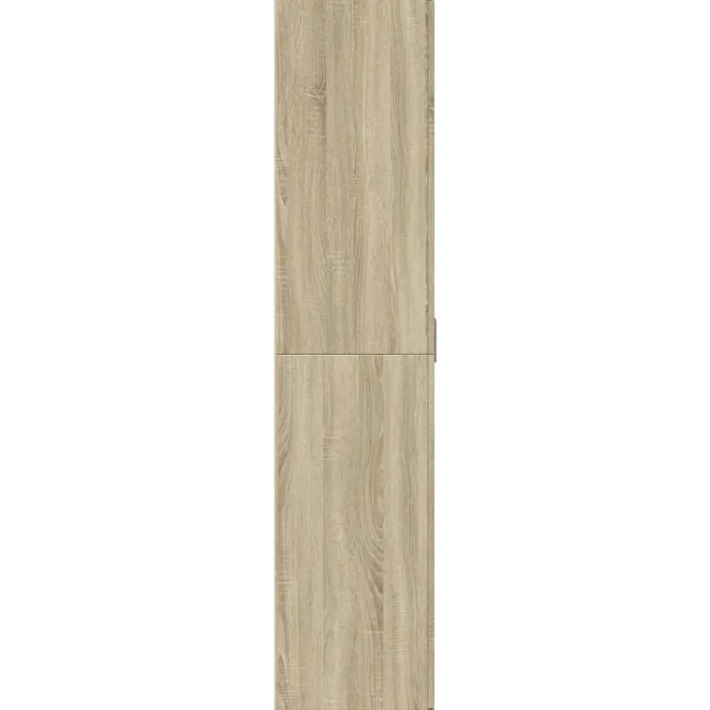 vidaXL Productos Del Hogar-Zapatero madera contrachapada color roble 80x39x178 cm