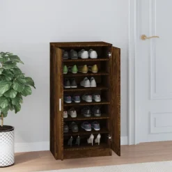vidaXL Productos Del Hogar-Zapatero madera contrachapada 55x35x108 cm