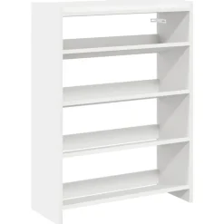 vidaXL Zapatero madera contrachapada 60x25x81 cm Blanco