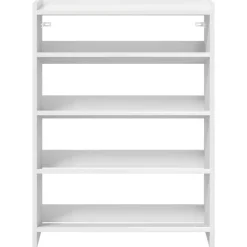 vidaXL Zapatero madera contrachapada 60x25x81 cm Blanco