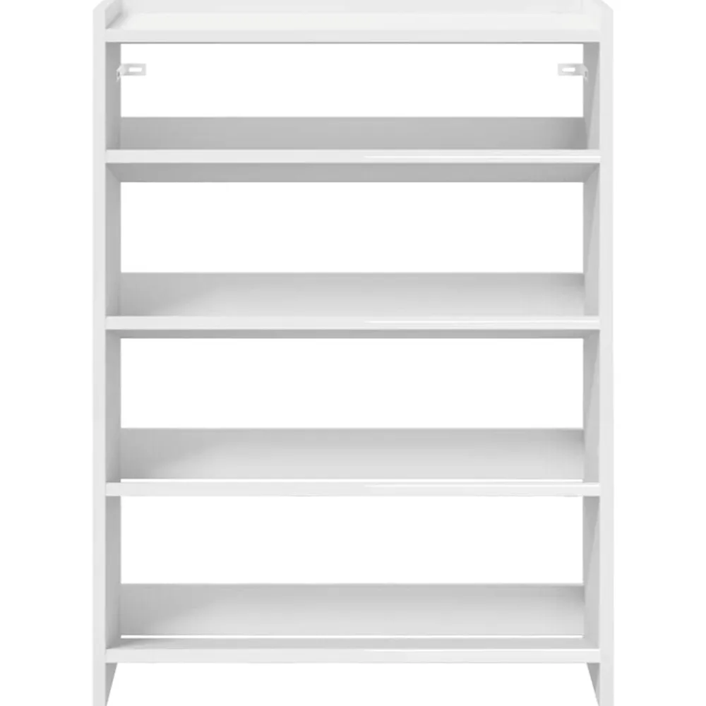 vidaXL Zapatero madera contrachapada 60x25x81 cm Blanco