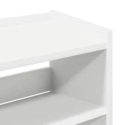 vidaXL Zapatero madera contrachapada 60x25x81 cm Blanco