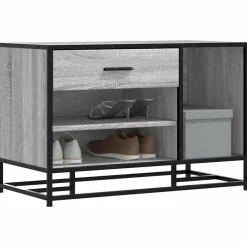 vidaXL Bancos-Zapatero madera de ingeniería 80x40x53,5 cm