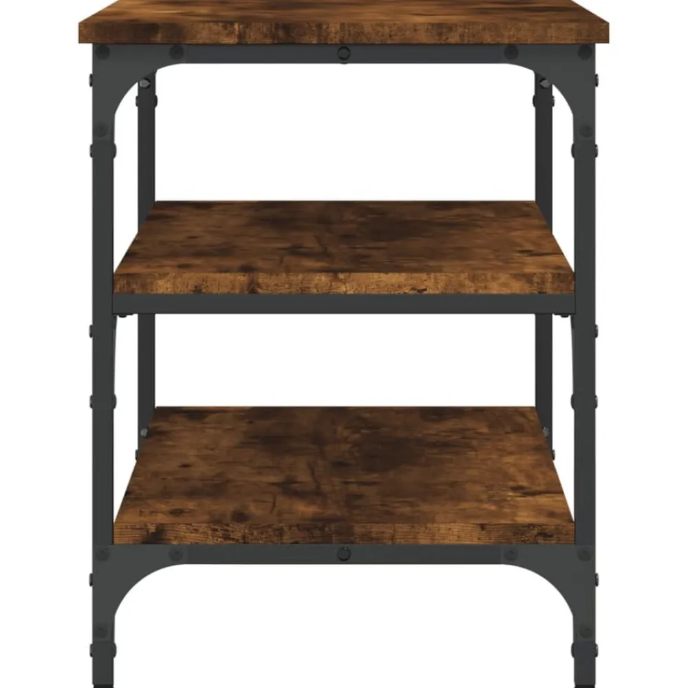 vidaXL Bancos-Zapatero madera de ingeniería 70x38,5x49 cm