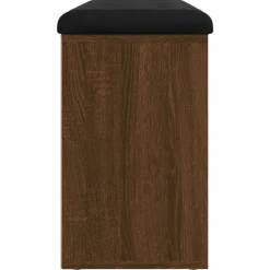vidaXL Bancos-Zapatero madera de ingeniería marrón roble 102x32x50 cm