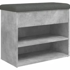 vidaXL Zapatero madera de ingeniería gris hormigón 62x32x50 cm Gris hormig&oacute;n Outlet