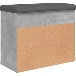 vidaXL Zapatero madera de ingeniería gris hormigón 62x32x50 cm Gris hormigón Outlet