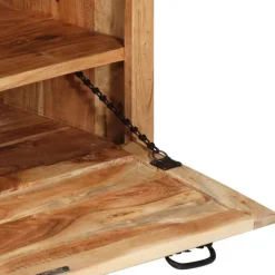 vidaXL Bancos-Zapatero madera de acacia maciza 85x40x45 cm