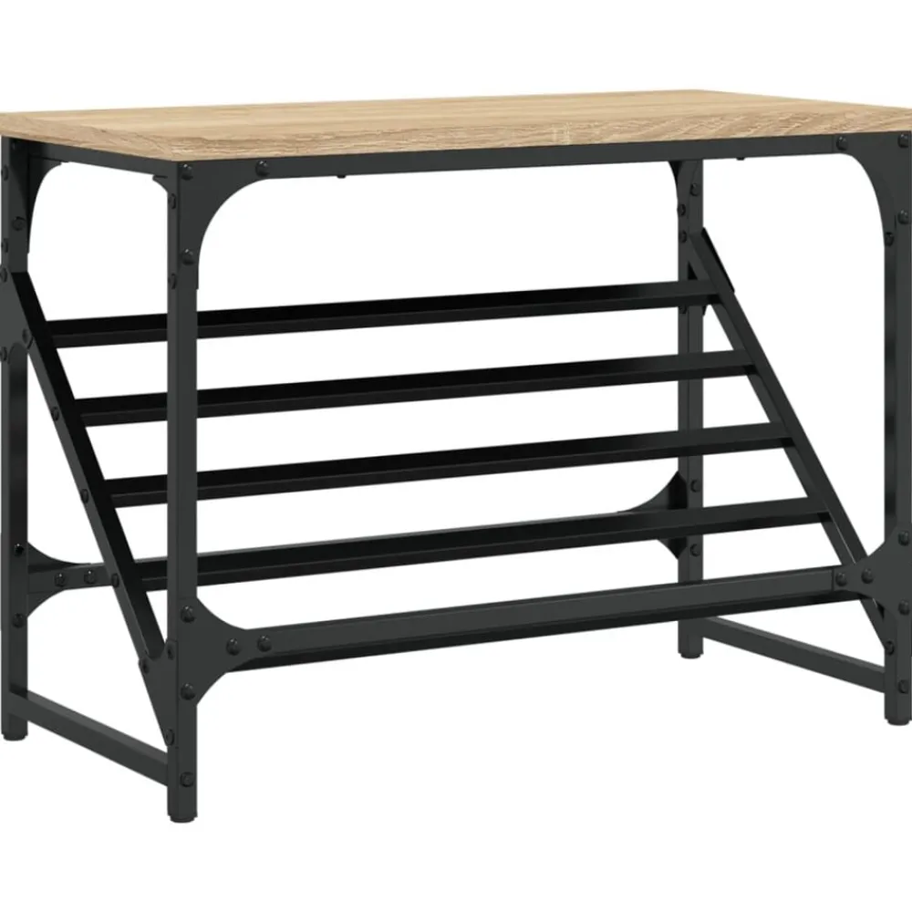 vidaXL Productos Del Hogar-Zapatero madera de ingeniería 60x30x45 cm