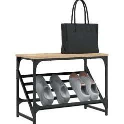 vidaXL Productos Del Hogar-Zapatero madera de ingeniería 60x30x45 cm