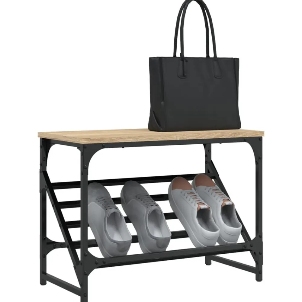 vidaXL Productos Del Hogar-Zapatero madera de ingeniería 60x30x45 cm