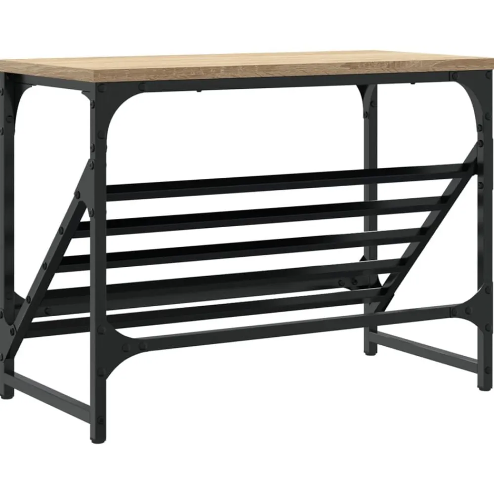vidaXL Productos Del Hogar-Zapatero madera de ingeniería 60x30x45 cm