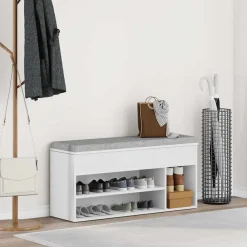 vidaXL Productos Del Hogar-Zapatero madera de ingeniería 102x30,5x45 cm