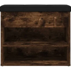 vidaXL Bancos-Zapatero madera de ingeniería 62x32x50 cm