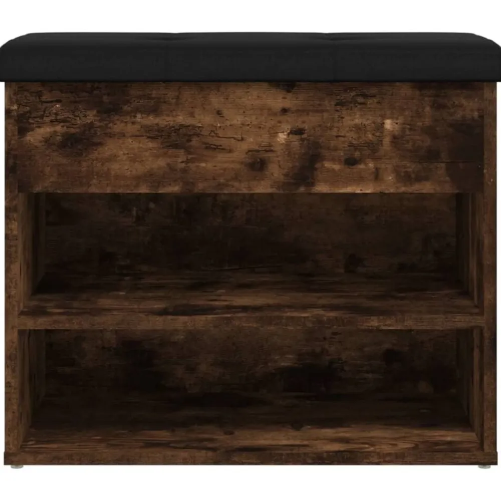 vidaXL Bancos-Zapatero madera de ingeniería 62x32x50 cm