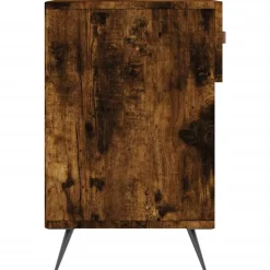vidaXL Zapatero madera de ingeniería 102x35x55 cm Roble ahumado Discount