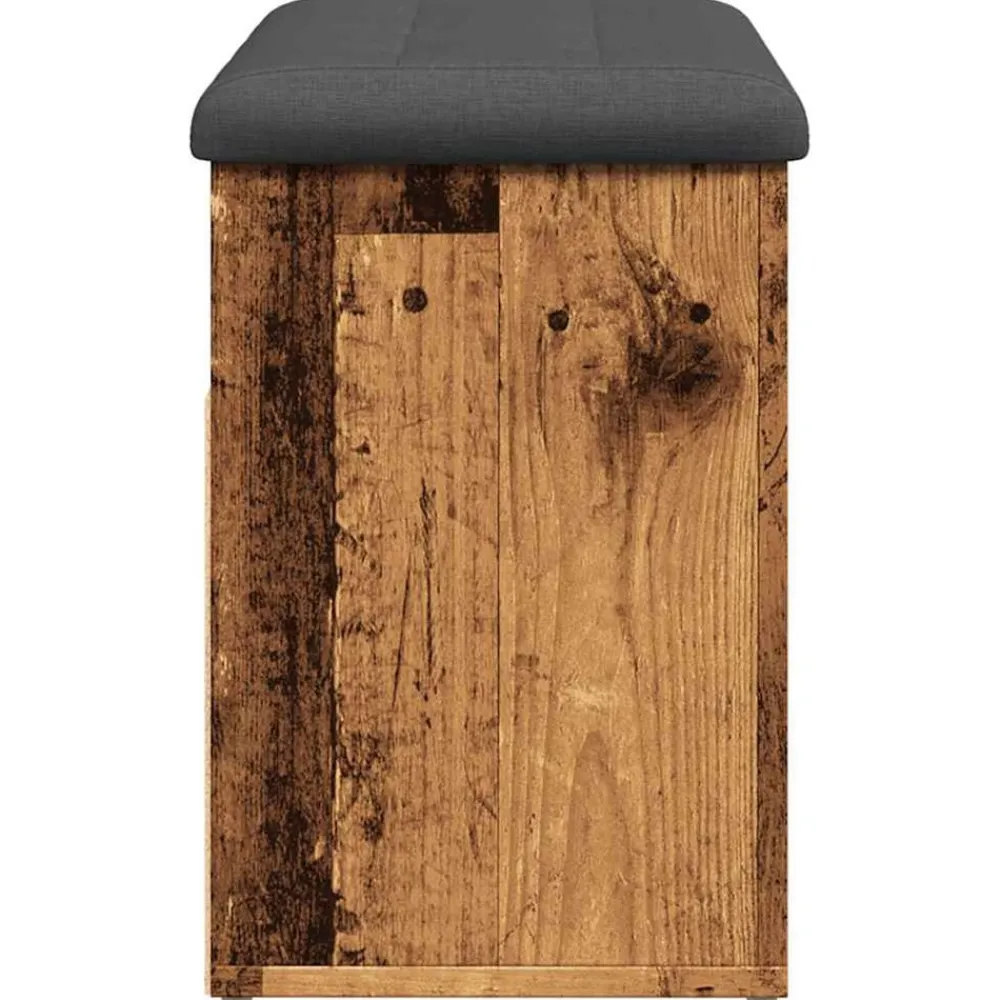 vidaXL Zapatero madera de ingeniería madera vieja 82x32x45,5 cm Madera antigua Online
