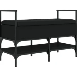 vidaXL Bancos-Zapatero madera de ingeniería 85,5x42x57,5 cm