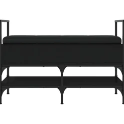 vidaXL Bancos-Zapatero madera de ingeniería 85,5x42x57,5 cm