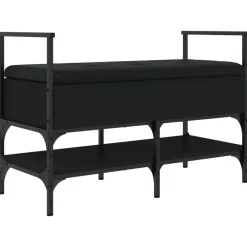 vidaXL Bancos-Zapatero madera de ingeniería 85,5x42x57,5 cm
