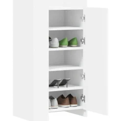 vidaXL Zapatero madera de ingeniería 52x37,5x100 cm Blanco Outlet