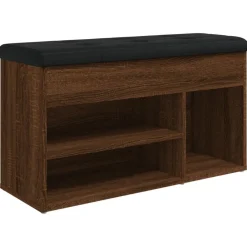 vidaXL Zapatero madera de ingeniería marrón roble 82x32x45,5 cm Marr&oacute;n roble Hot
