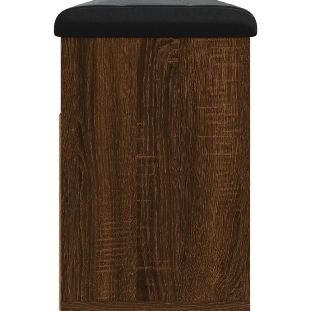 vidaXL Zapatero madera de ingeniería marrón roble 82x32x45,5 cm Marrón roble Hot