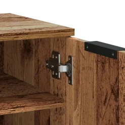 vidaXL Productos Del Hogar-Zapatero madera de ingeniería envejecida 59x35x70 cm