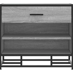 vidaXL Bancos-Zapatero madera de ingeniería 60x40x53,5 cm