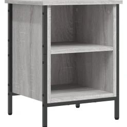 vidaXL Zapatero madera de ingeniería 38x35x50 cm Gris sonoma Discount