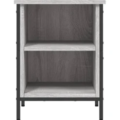 vidaXL Zapatero madera de ingeniería 38x35x50 cm Gris sonoma Discount